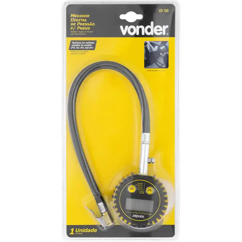 Medidor digital de pressão para pneus CD-150 Vonder — fotografia 5