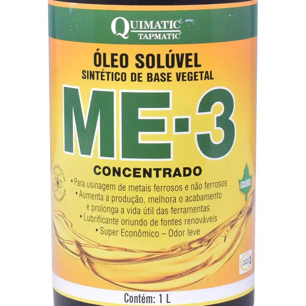 ME-3 óleo solúvel sintético vegetal - 1L - quimatic tapmatic — fotografia 8
