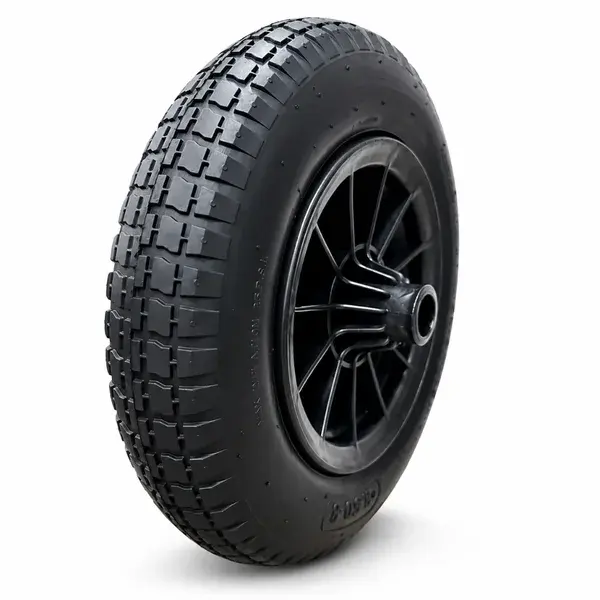 Aro plastico montado com pneu preto - Metasul