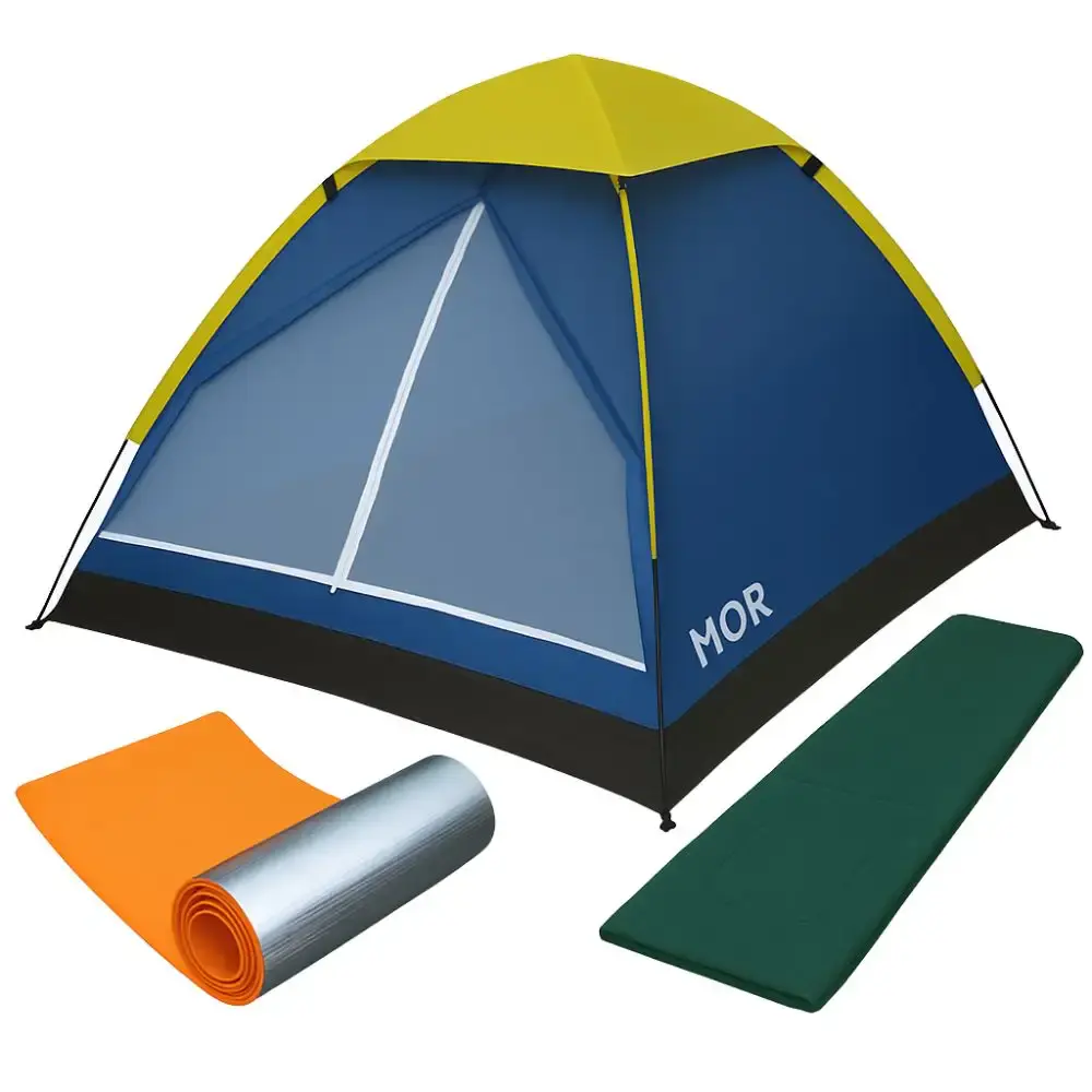Kit básico legendários para acampamento Mor — fotografia de referência