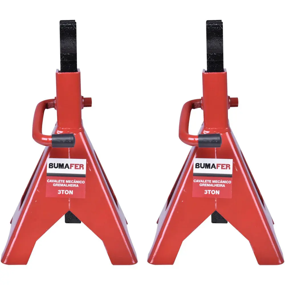 Cavalete mecânico vermelho 3T com 2 peç Bumafer