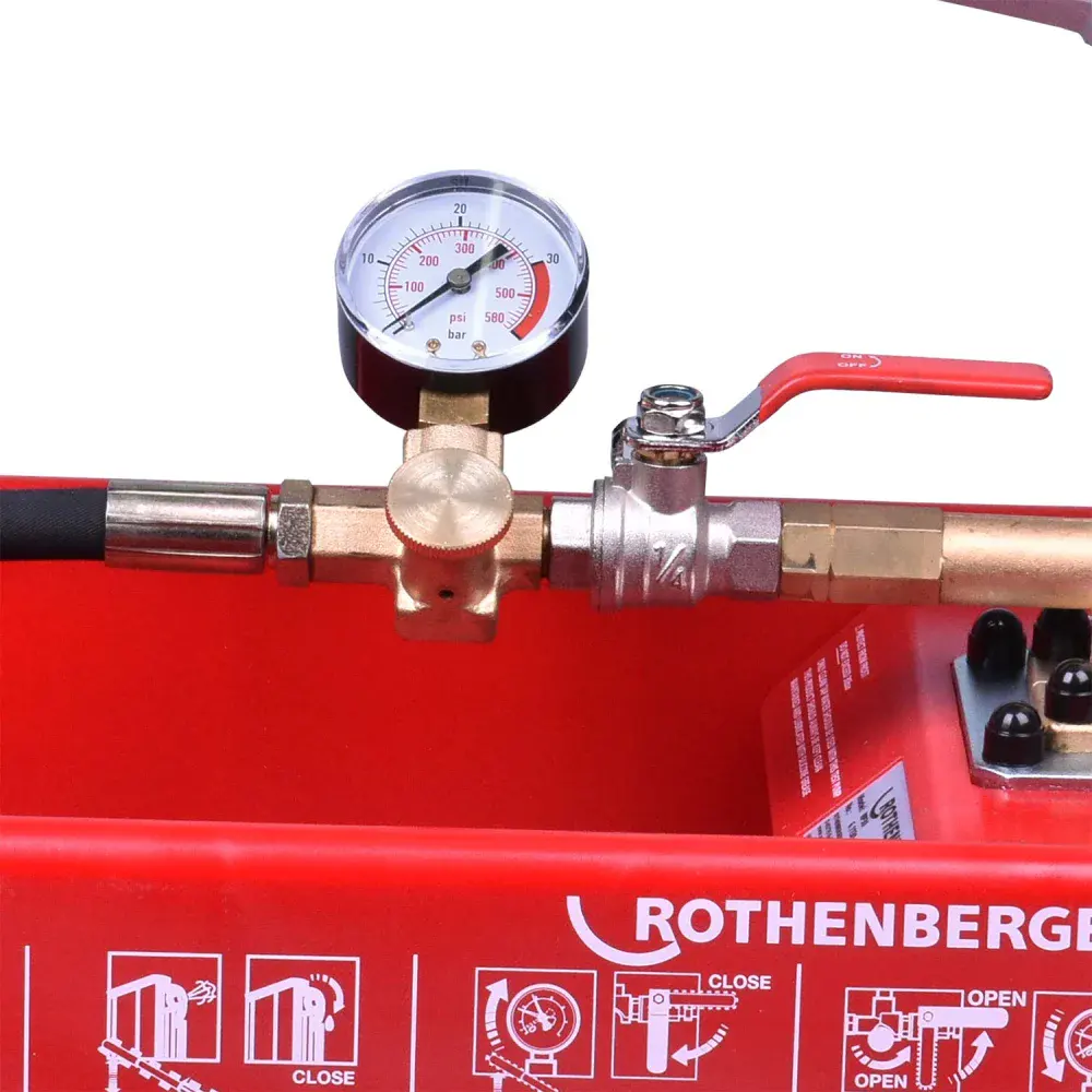 Bomba de teste hidrostático rp 30 Rothenberger - 0 a 30BAR — fotografia 3