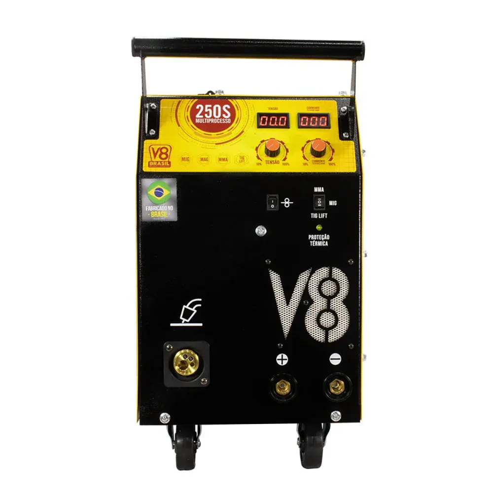 Máquina de solda multi mig 250I 11,2KVA 220V da V8 brasil — fotografia 2