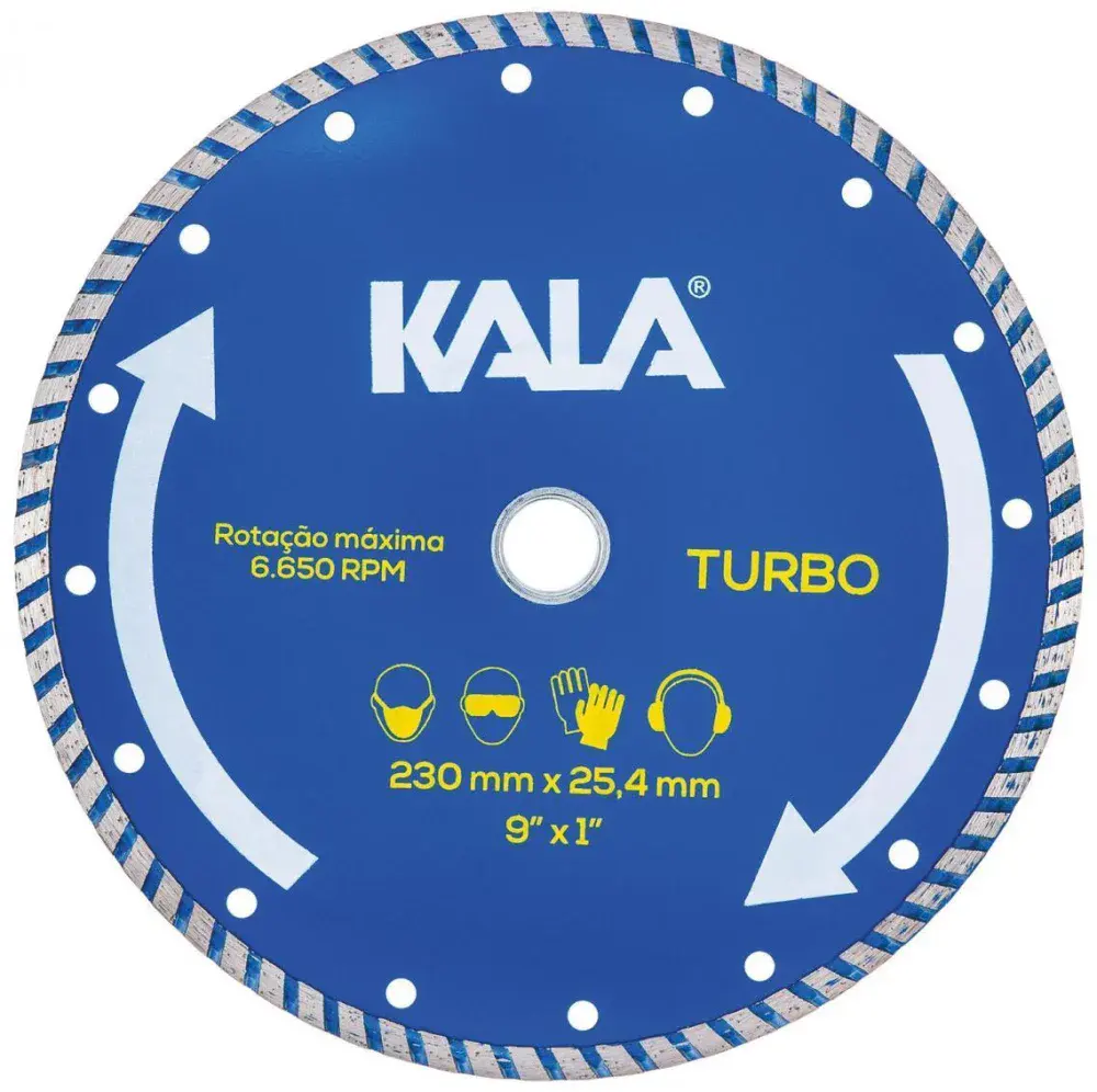 Disco diamantado 230X25,4MM turbo 871834 Kala