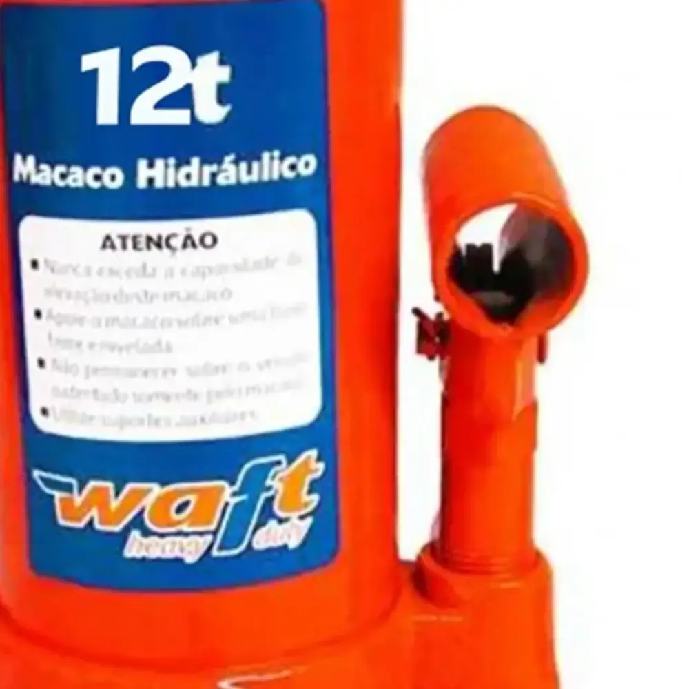 Macaco hidráulico 12 TON tipo garrafa Waft — fotografia 3