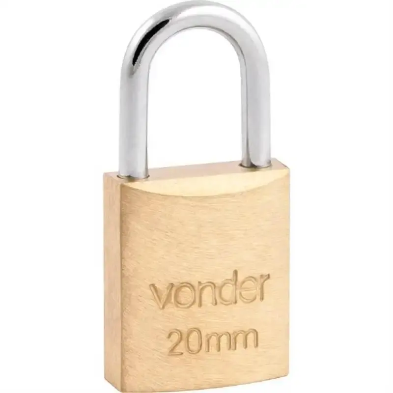 Cadeado de latão 20 MM Vonder — fotografia de referência