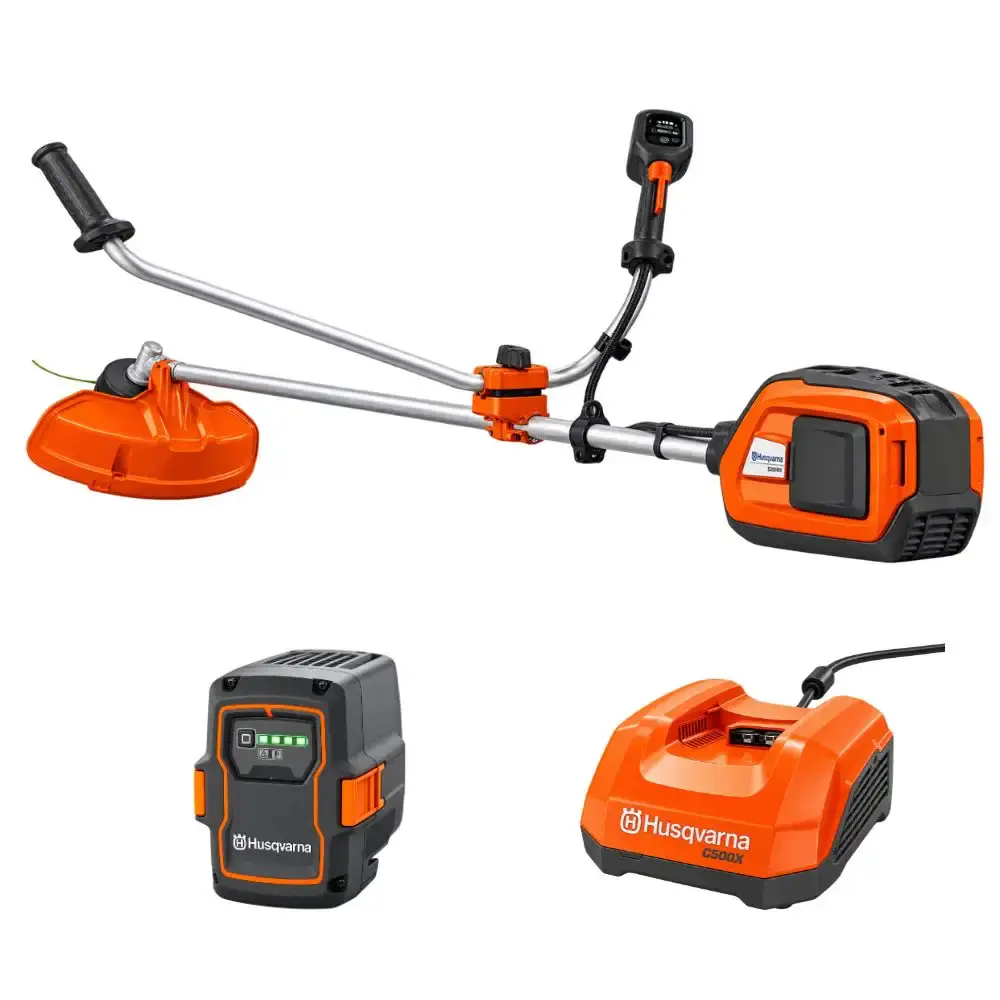 Roçadeira 36V 325IR carregador rápido 40-C500X e bateria B220X 36V 6AH Husqvarna