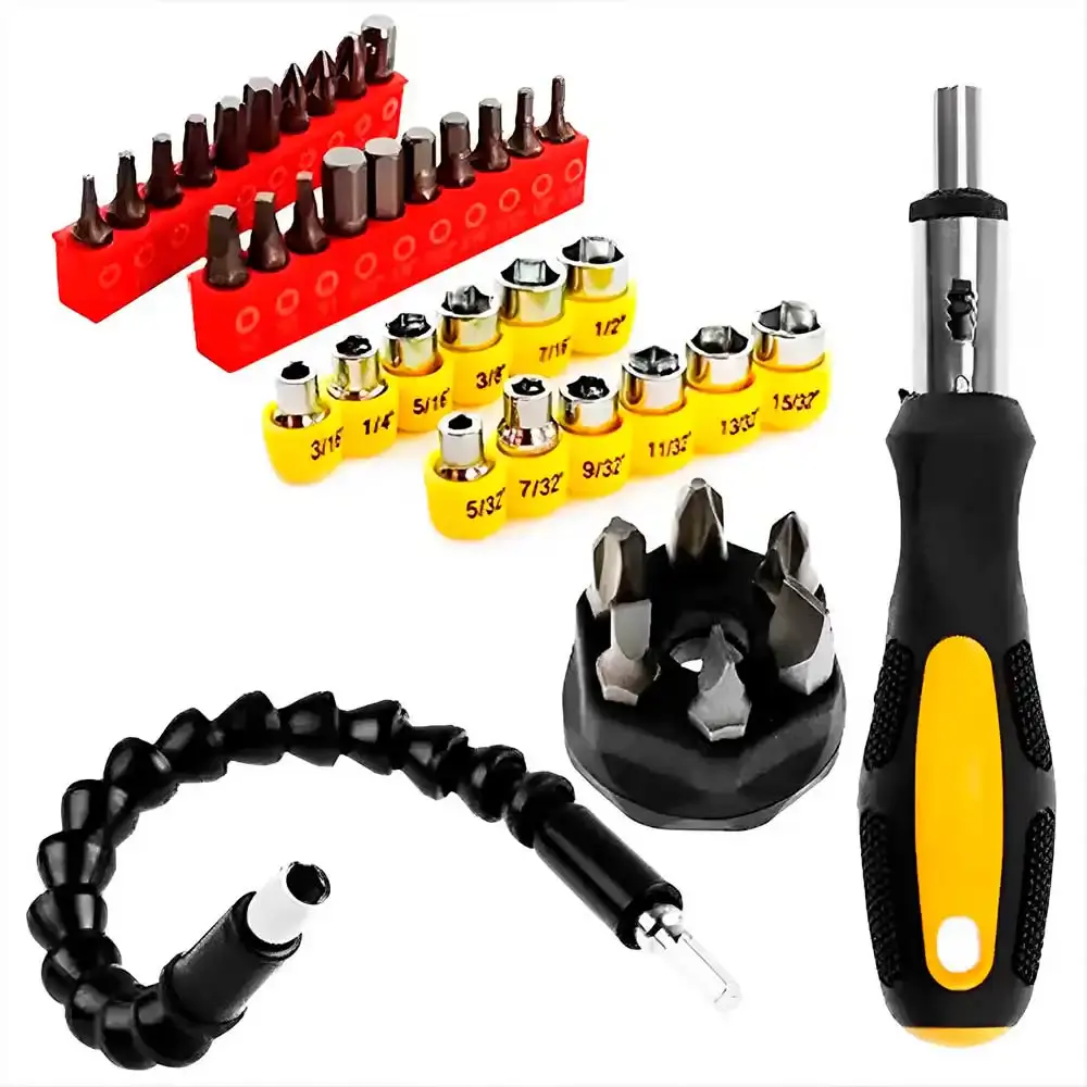 Kit de ferramentas com cabo flexível e 40 peças 8SN Eda