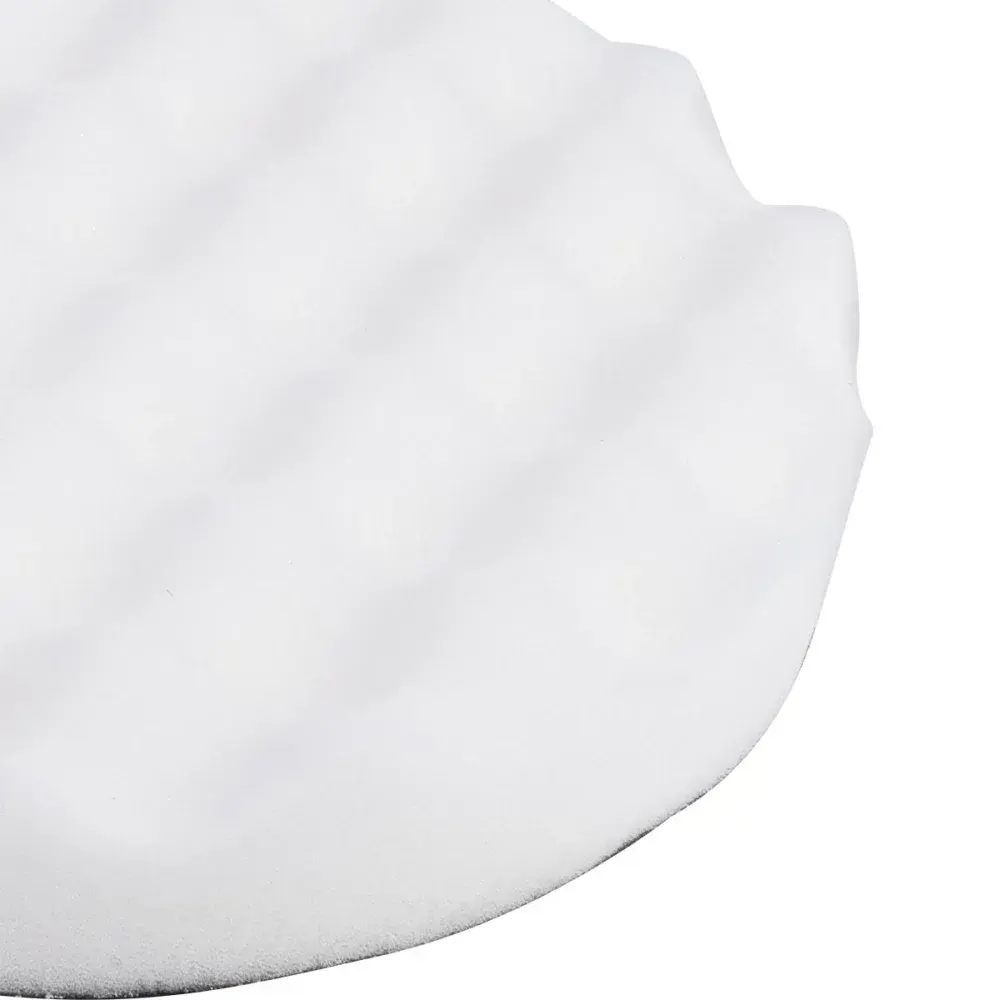 Boina de espuma para refino automotivo 165MM branca Worker — fotografia 5