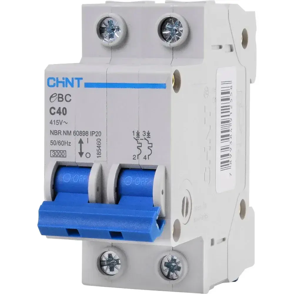 Disjuntor bipolar Chint din curva c 40A 3KA — fotografia 7