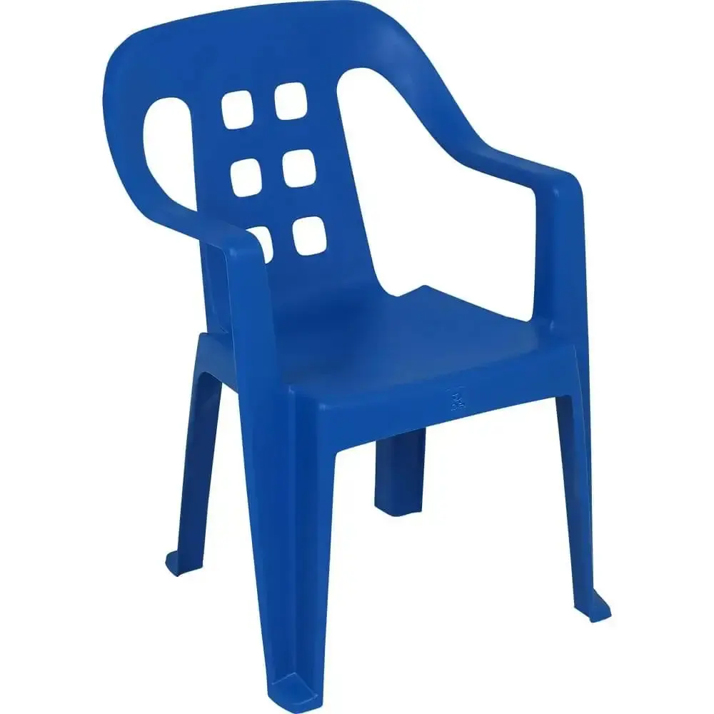 Cadeira de plástico play infantil 40KG BEL Azul Belfix — fotografia 12