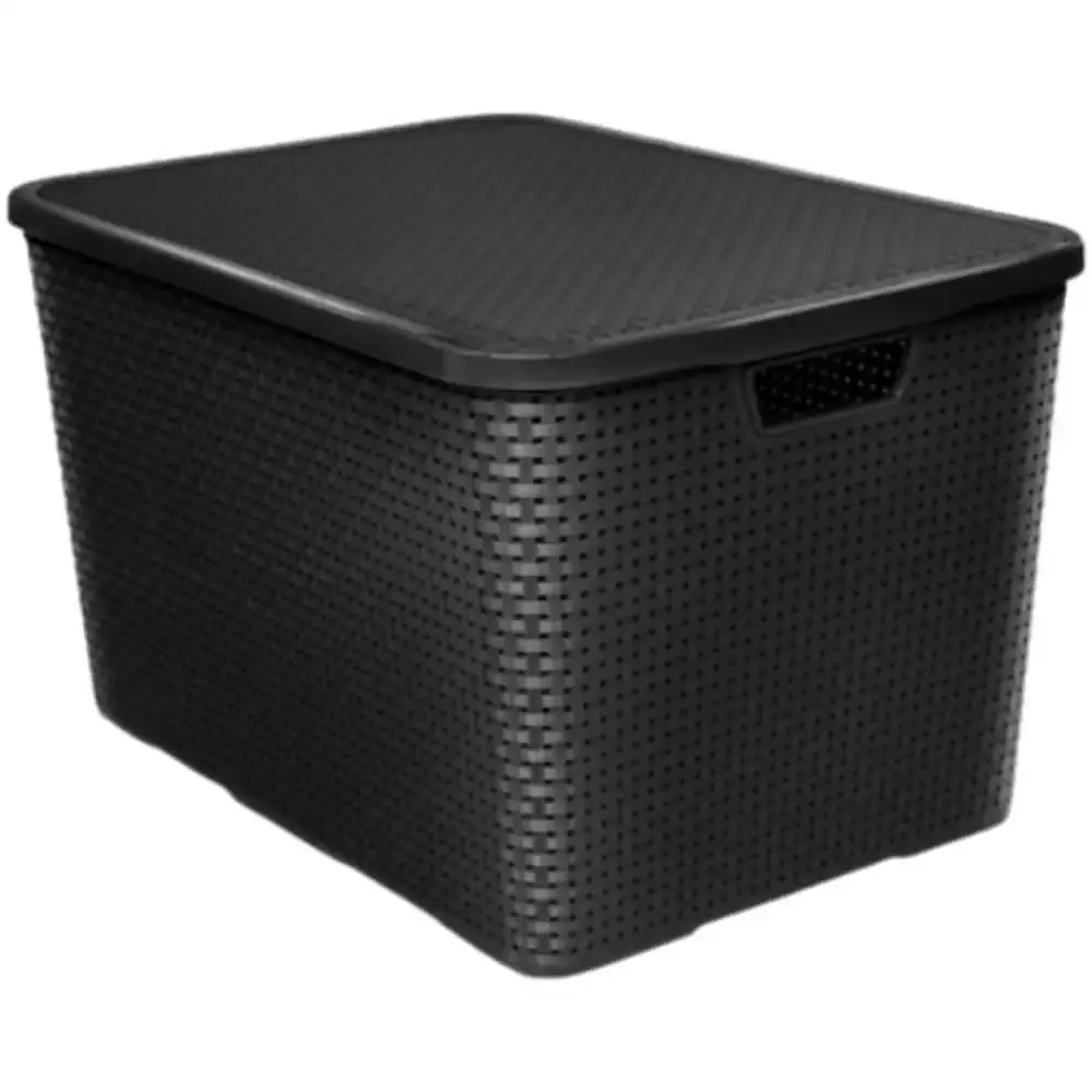 Caixa organizadora rattan 42 litros 2071 Plasnew