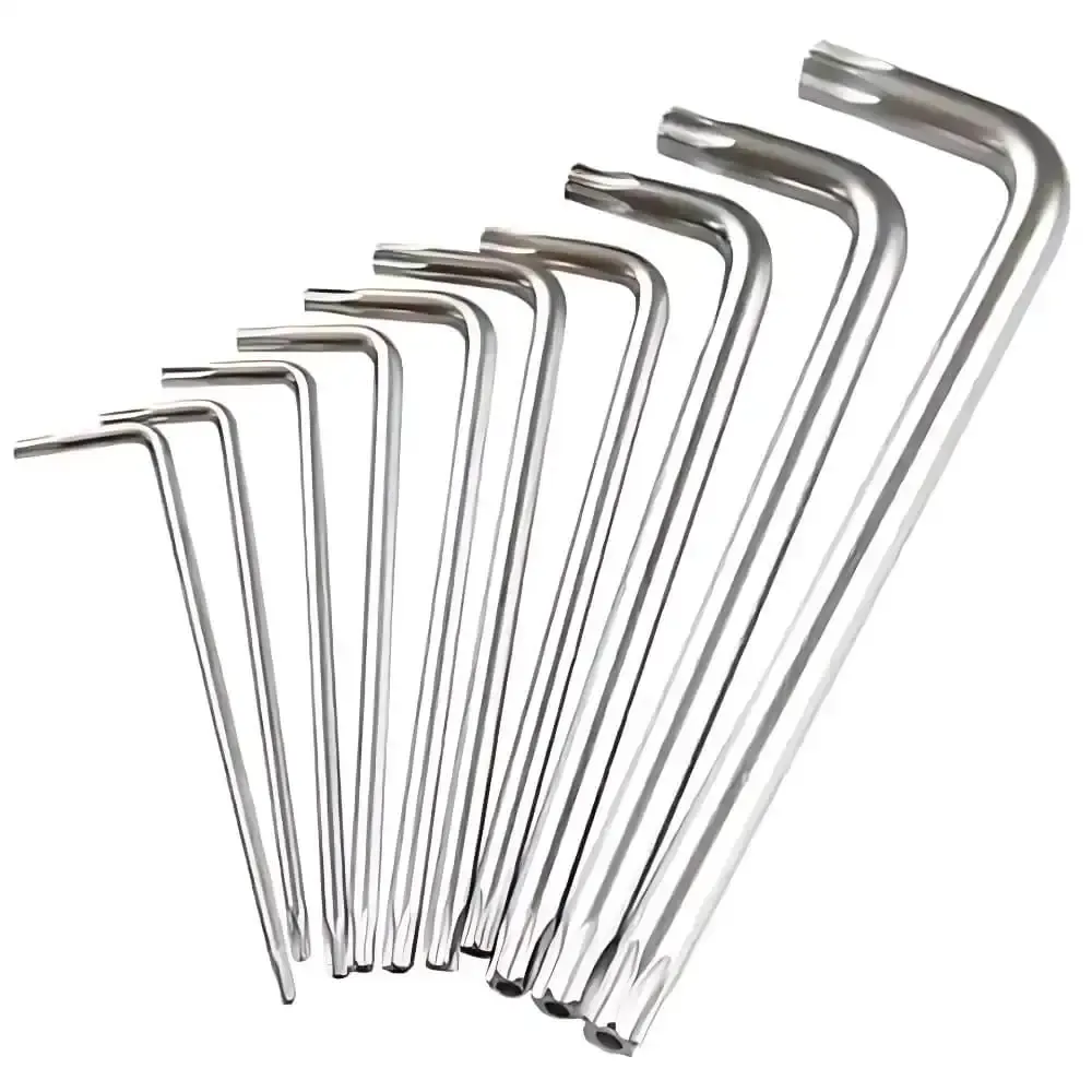Jogo de chave torx com 10 peças extra longas de 6,5CM a 18CM com guia 8QH Eda — fotografia 5