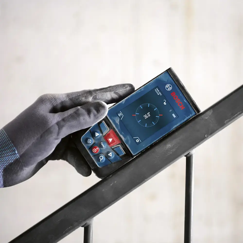 Medidor distância laser trena GLM 100-25 c bluetooth Bosch — fotografia 6