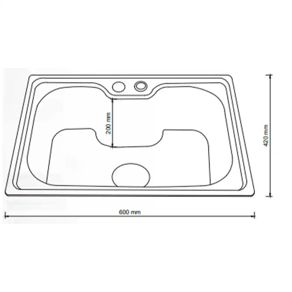 Kit cuba inox 60CM com torneira monocomando cozinha Kokay — fotografia 4