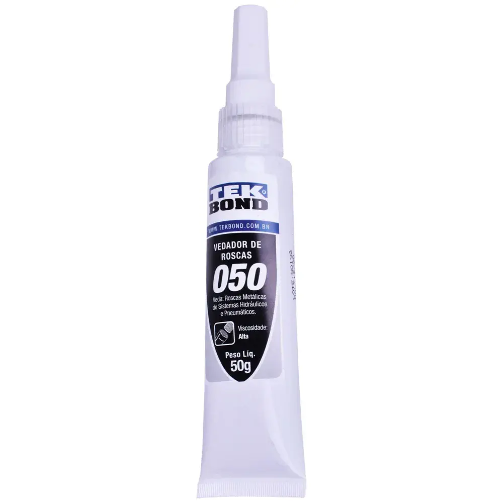 Adesivo veda rosca anaeróbico branco 50G Tekbond — fotografia 4
