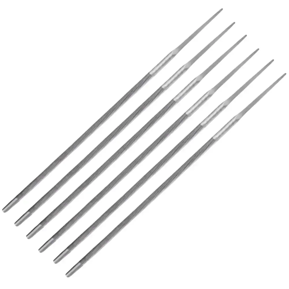 Lima redonda 5/32 polegadas e 4MM 6 unidades Husqvarna — fotografia de referência