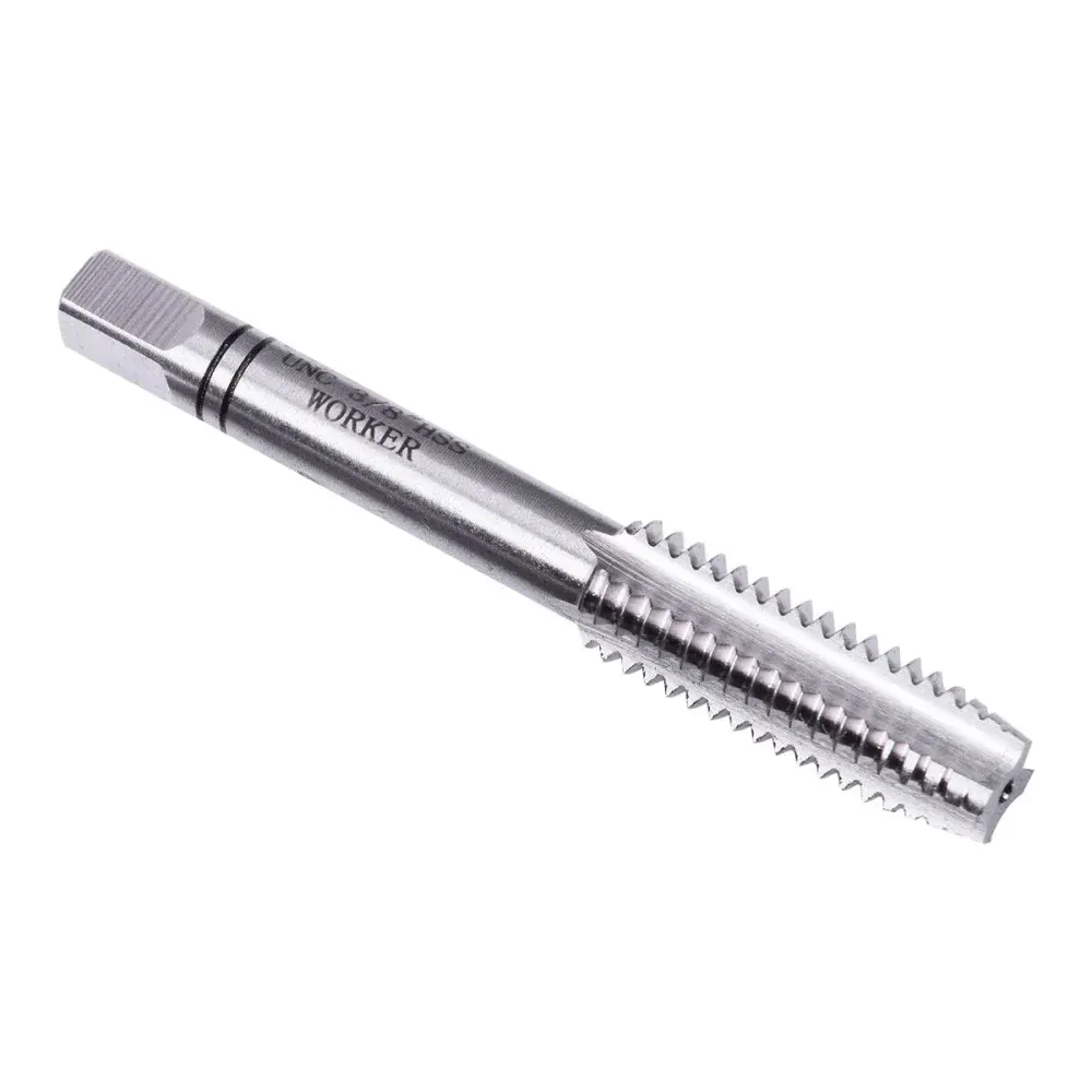 Jogo macho manual DIN351 unc 3/8"X16" 3 peças Worker — fotografia 4