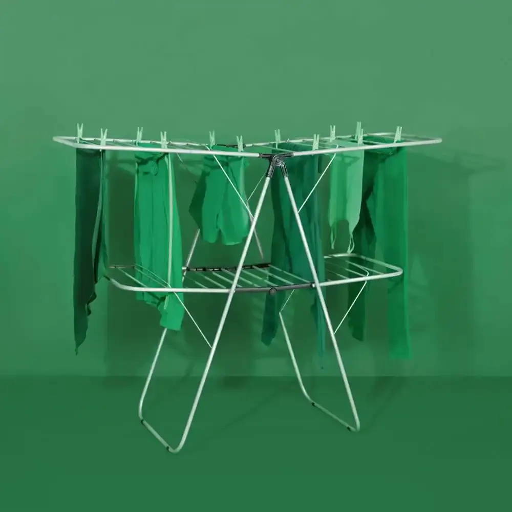 Varal de Chão em Aço 1,59M x 59CM x 1,25M 006202 MOR — fotografia 11