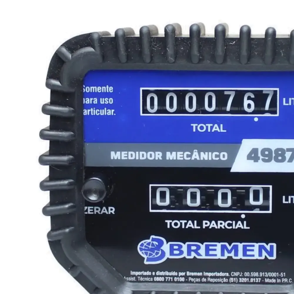 Medidor mecânico óleo 30L/MIN 6 dígitos 49871 Bremen — fotografia 2