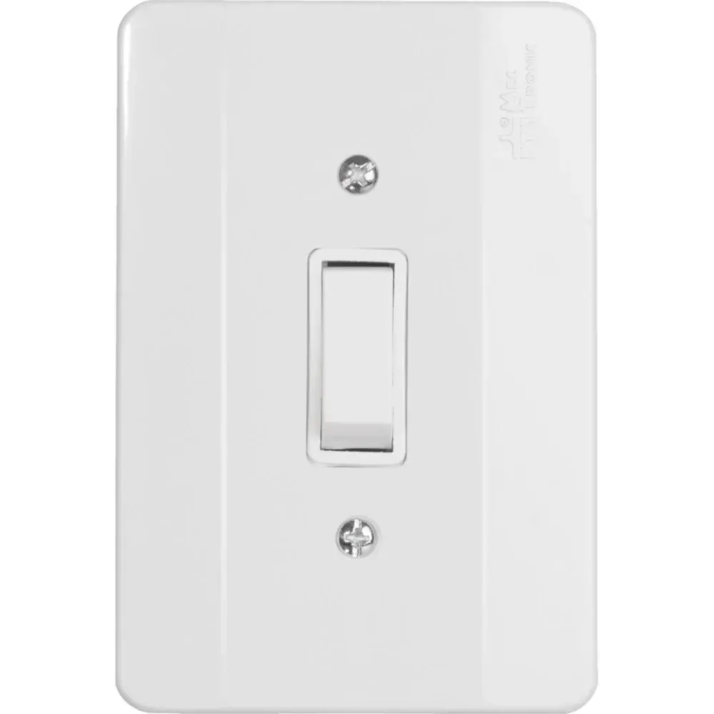 Interruptor millenium simples com placa branco 1TS Mectronic