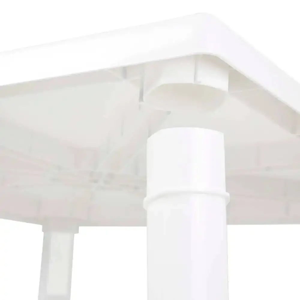 Mesa Plástica Quadrada 71 x 62cm Desmontável Branca MOR — fotografia 4