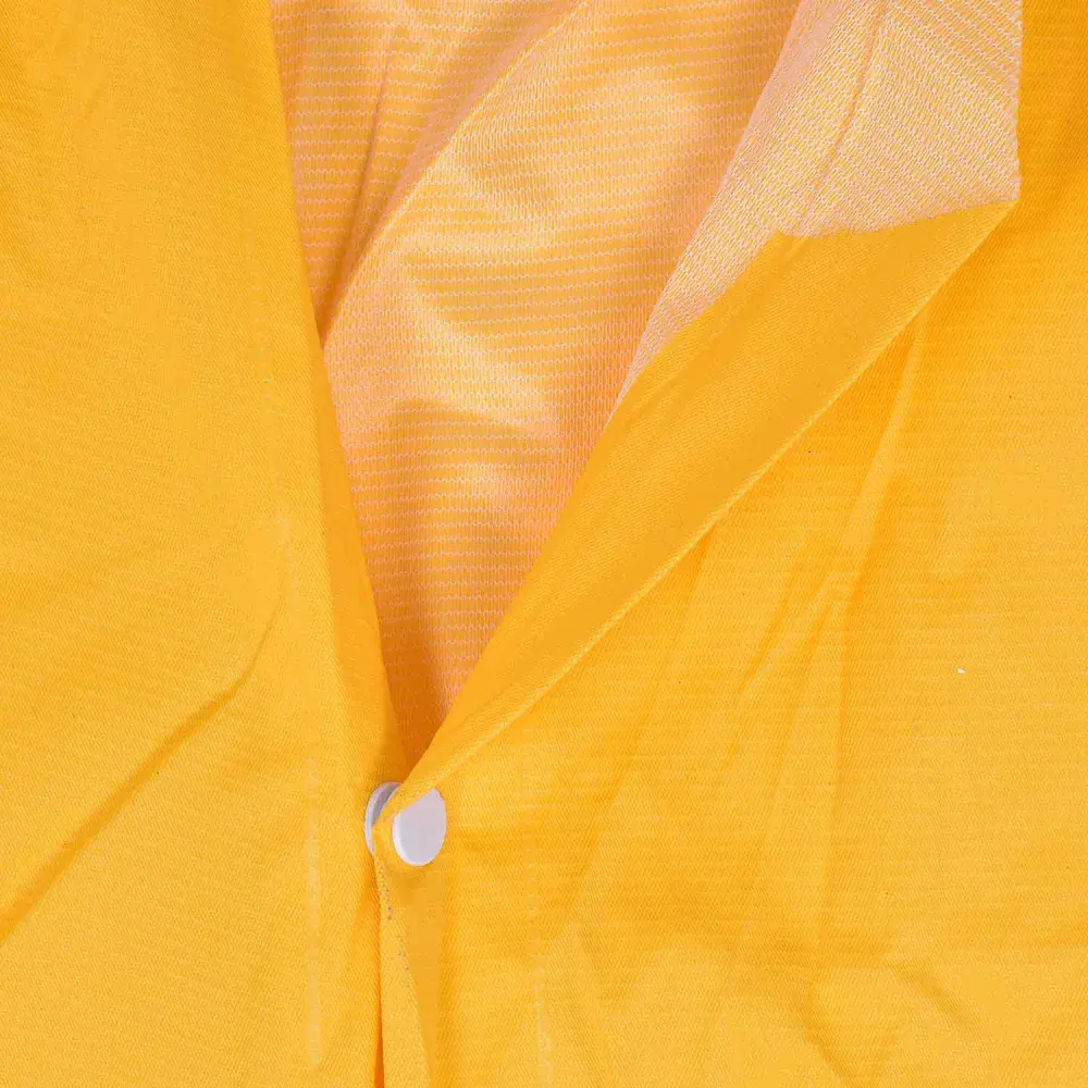 Capa de chuva amarela pvc com forro tamanho gg Worker — fotografia 5