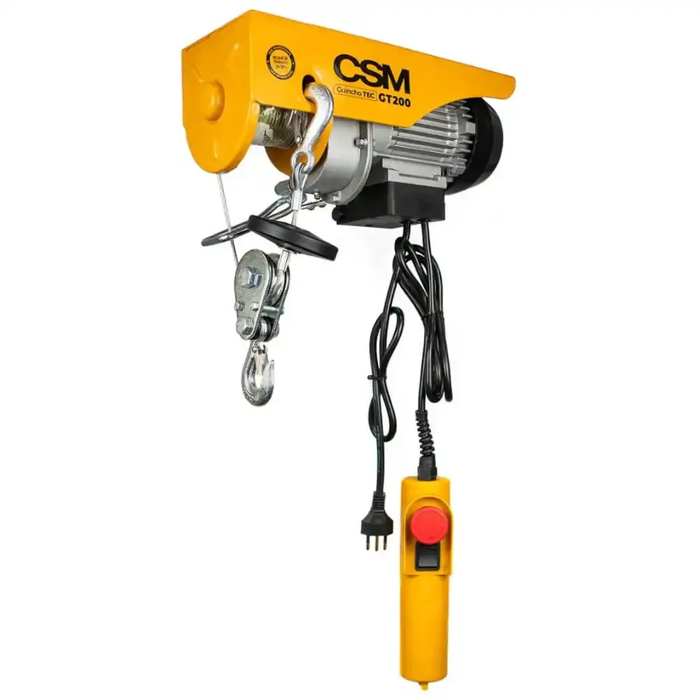 Guincho elétrico 100 a 200 KG monofásico TEC GT CSM 220 V — fotografia de referência