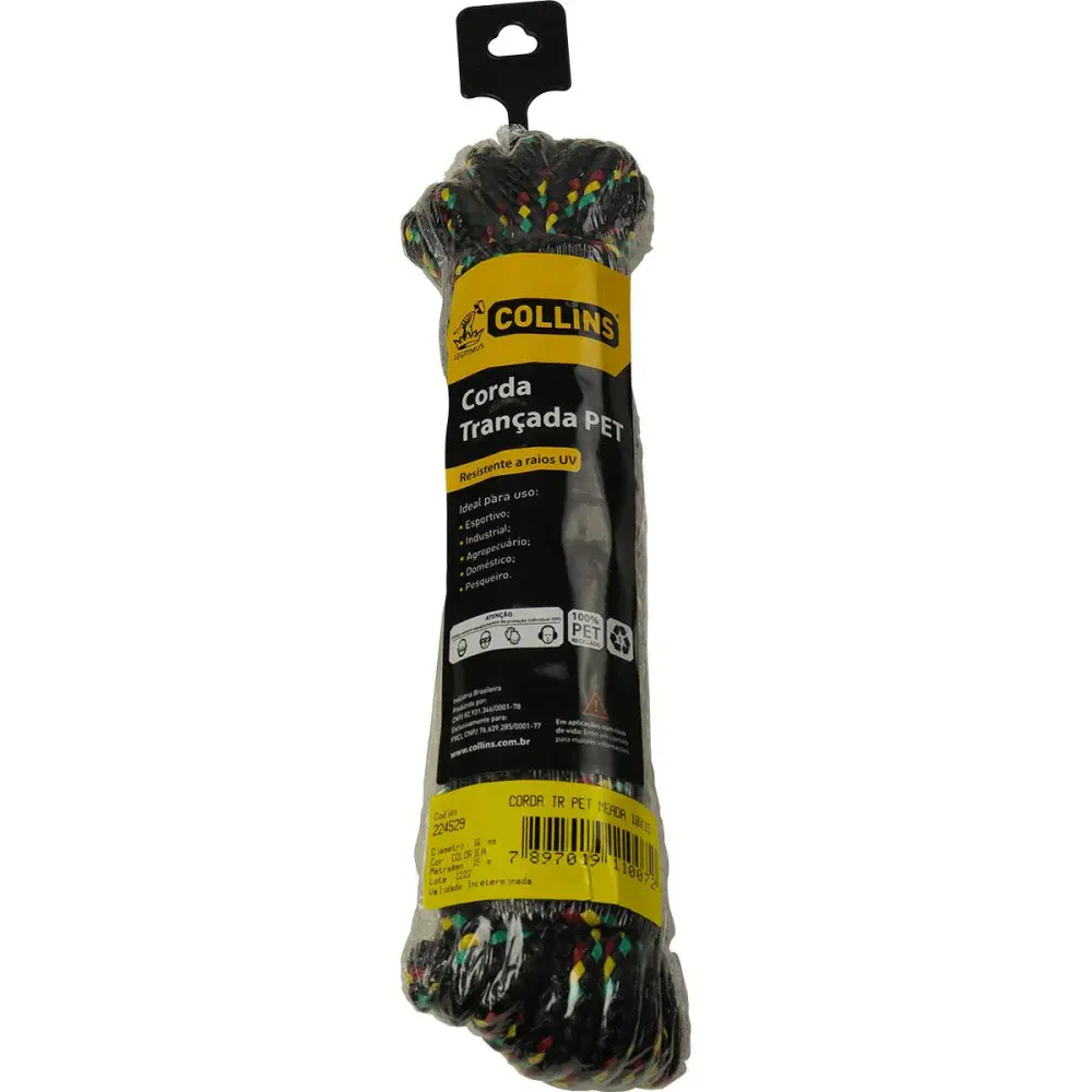 Corda pet trançada color meada 10MMX15M Collins — fotografia de referência