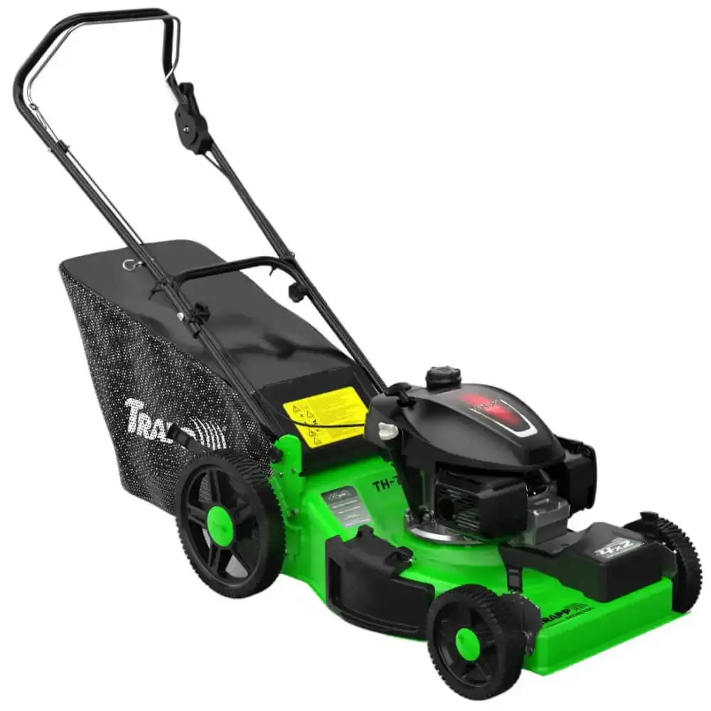 Cortador de grama gasolina 6,5 HP 4T roda alta recolhedor motor honda TH-750 Trapp