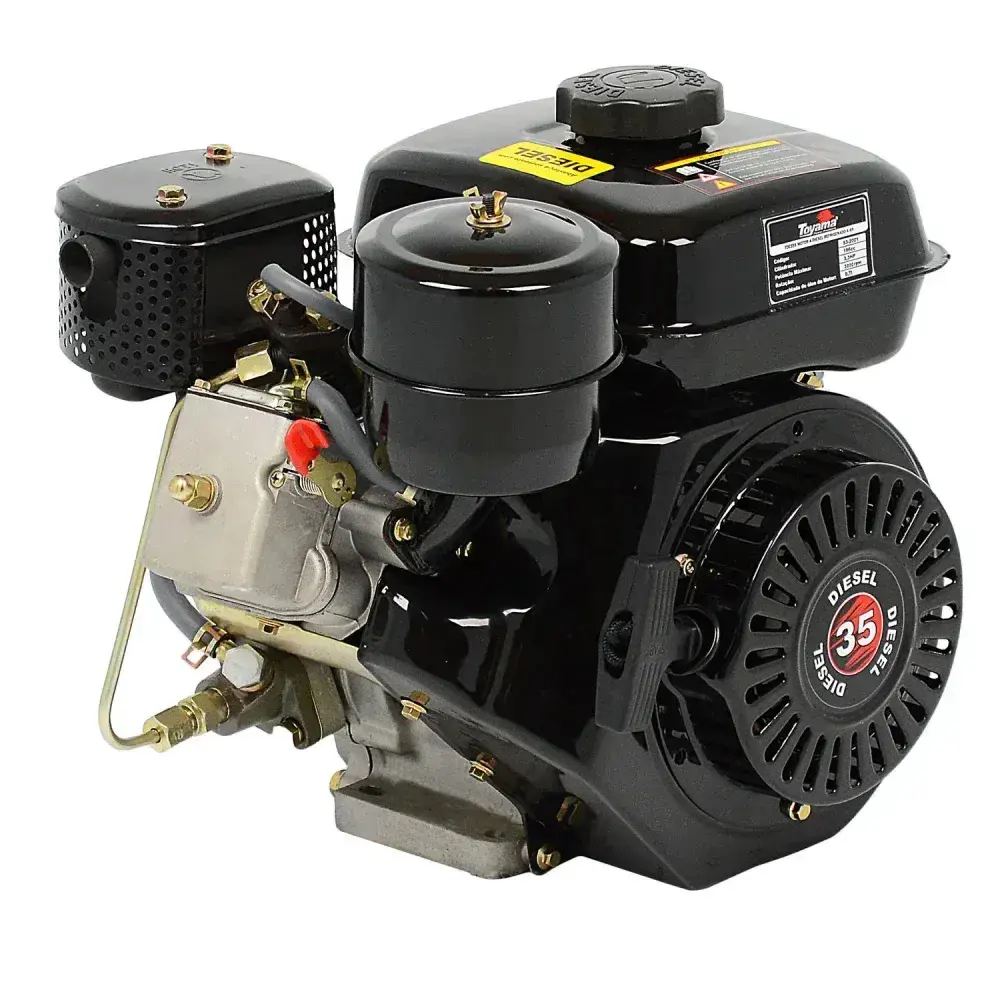 Motor a diesel horizontal 3,3 hp 4 tempos TDE35S Toyama — fotografia 9