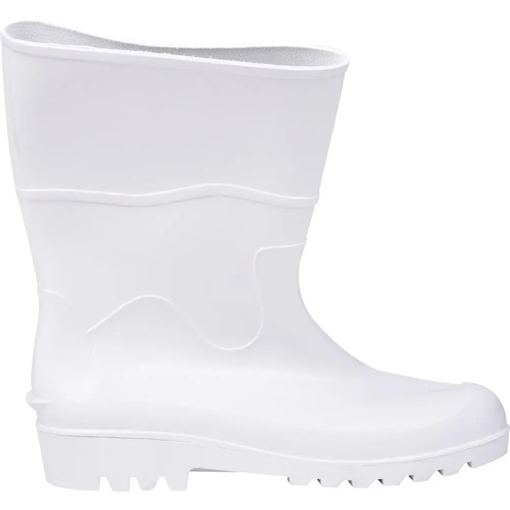 Bota pvc branca cano médio com forro N°44 Worker — fotografia 4