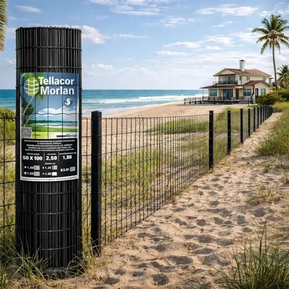 Tela Multiuso Revestida PVC Tellacor 1,5 x 25M Preta MORLAN — fotografia 4