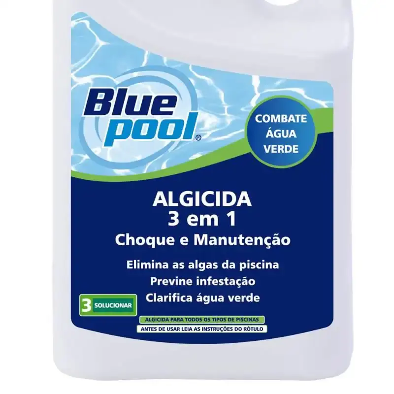 Algicida Choque Manutenção 3 em 1 para Piscinas 1 Litro 255120B Bluepool by FLUIDRA — fotografia 3