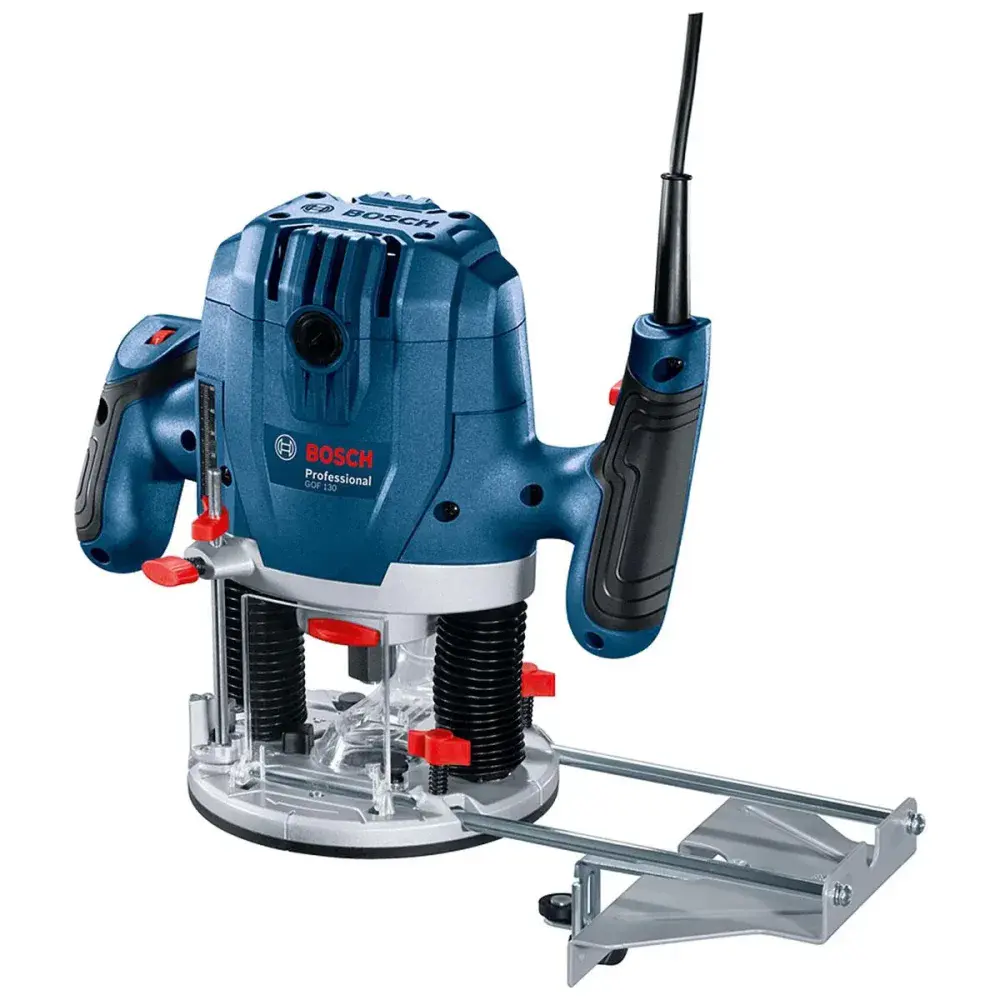 Tupia para madeira com acessórios gof 130 1/4 1.300W 127V Bosch — fotografia 6