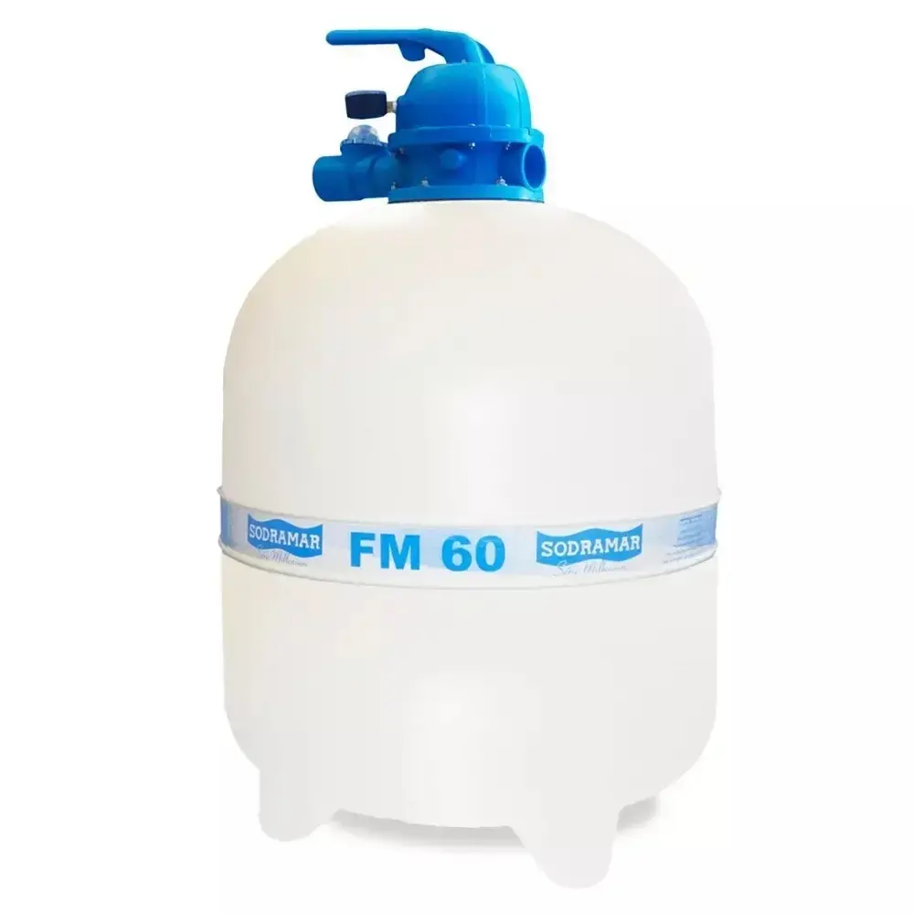 Kit filtro FM60 e bomba 1CV piscina 113 mil litros Sodramar — fotografia 3