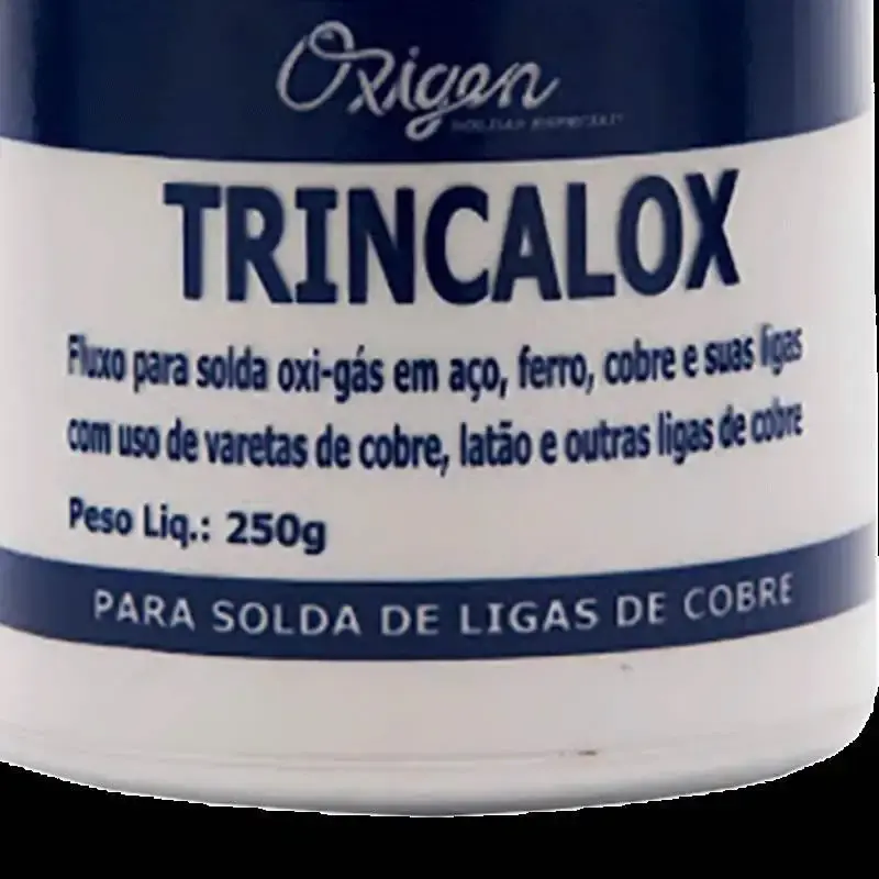 Fluxo para solda 250 GR trincalox em pó Oxigen — fotografia 3