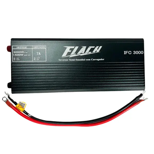 Inversor semi-senoidal com carregador IFC3000 12V/127V - Flach