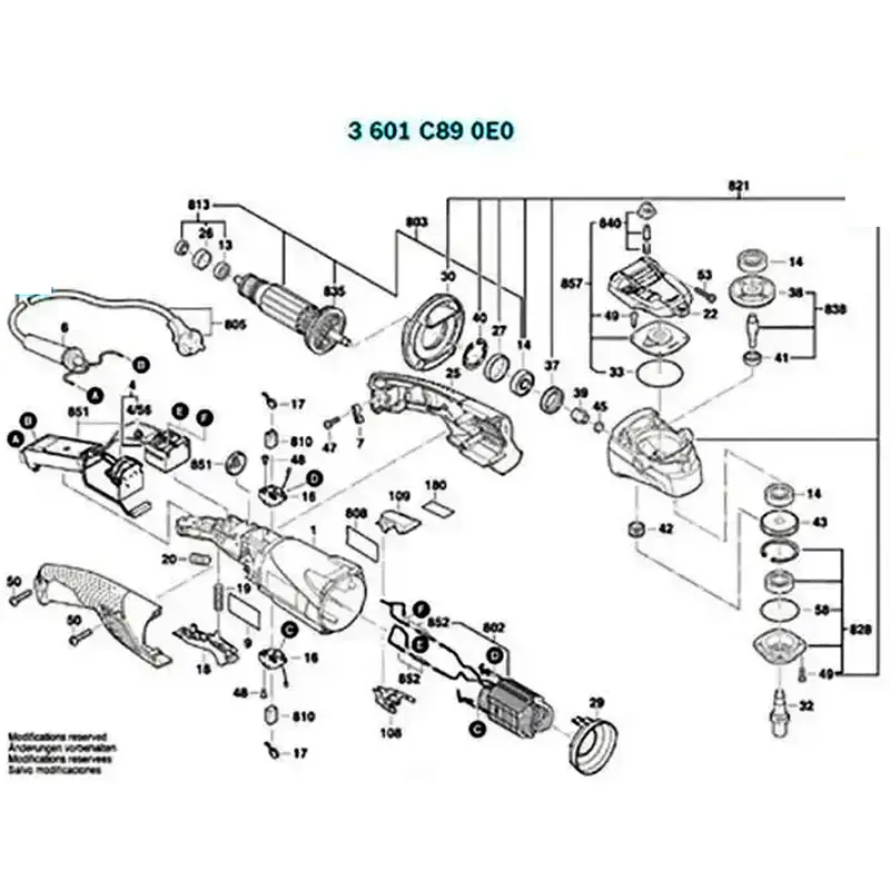 Induzido para politriz angular GPO 14 CE em 220V 1619P09115 Bosch 220 V — fotografia 5
