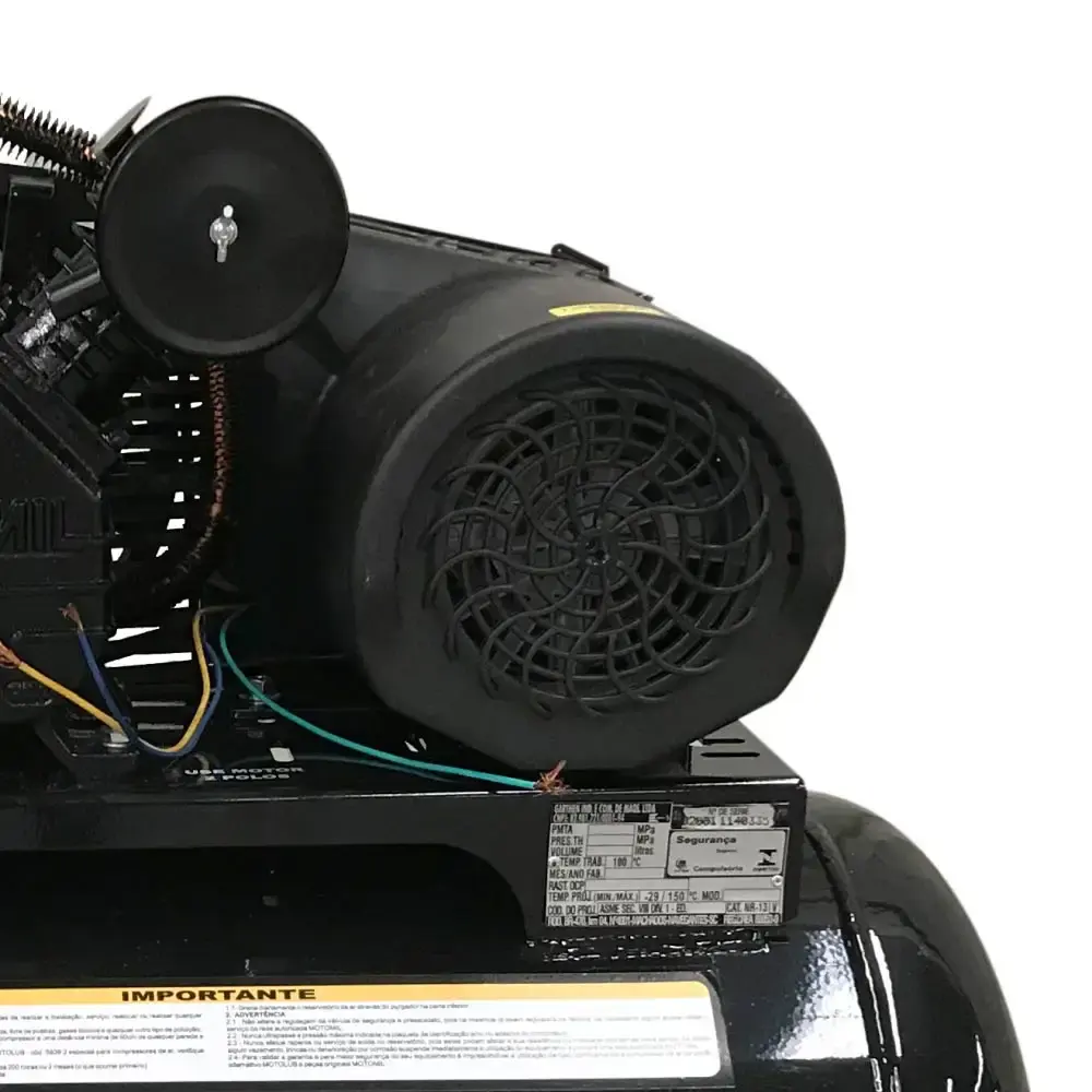 Compressor de ar 10 pés 2,0 HP 100 litros 2 pistões CMV-10PL|100A profissional MotoMil 220 V — fotografia 4