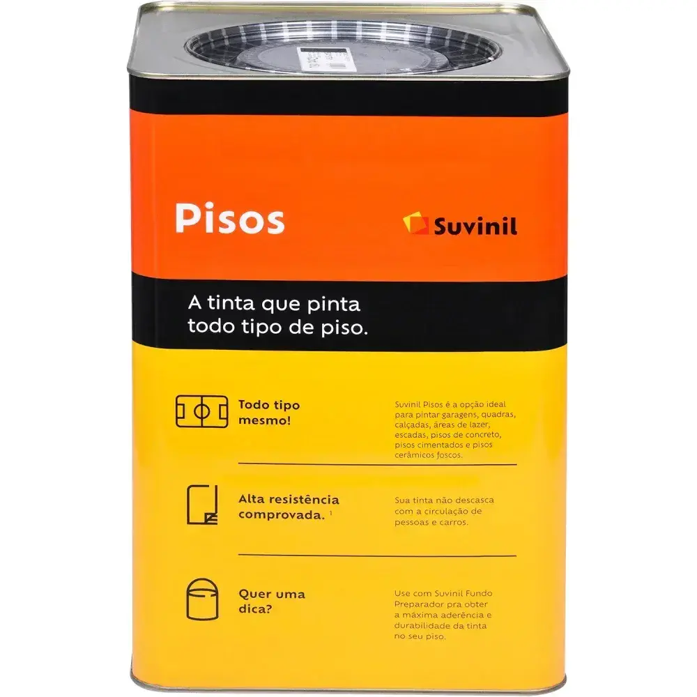 Tinta piso preto fosco 18L Suvinil — fotografia 6