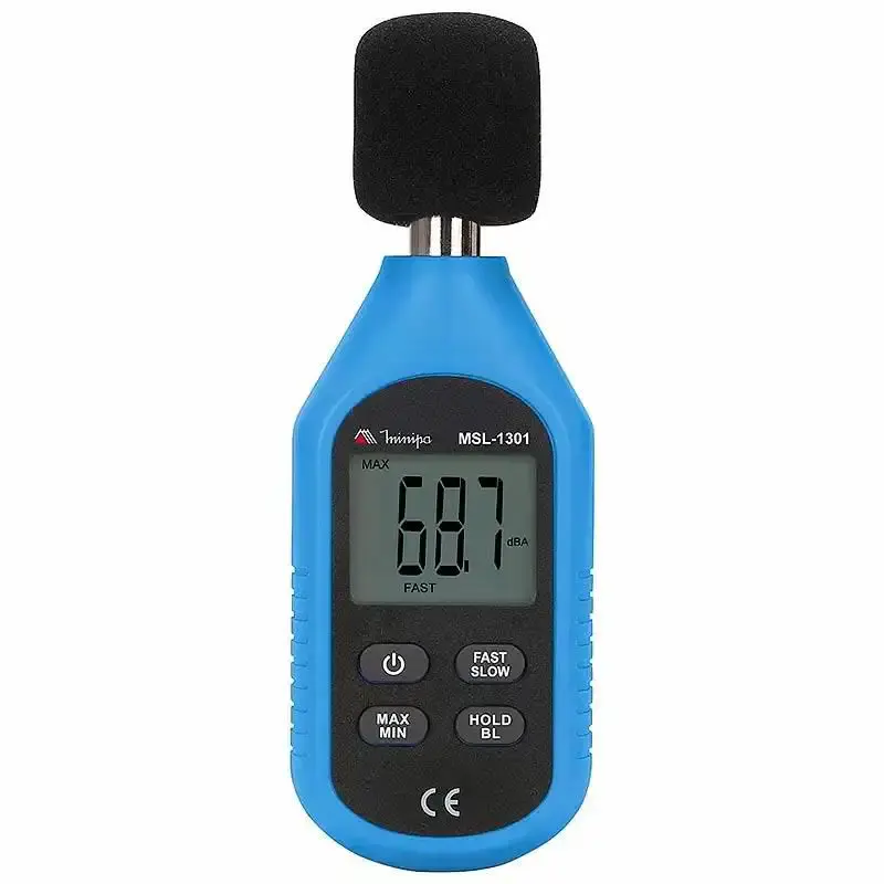 Mini decibelímetro para medição de ruídos sonoros MSL-1301 Minipa
