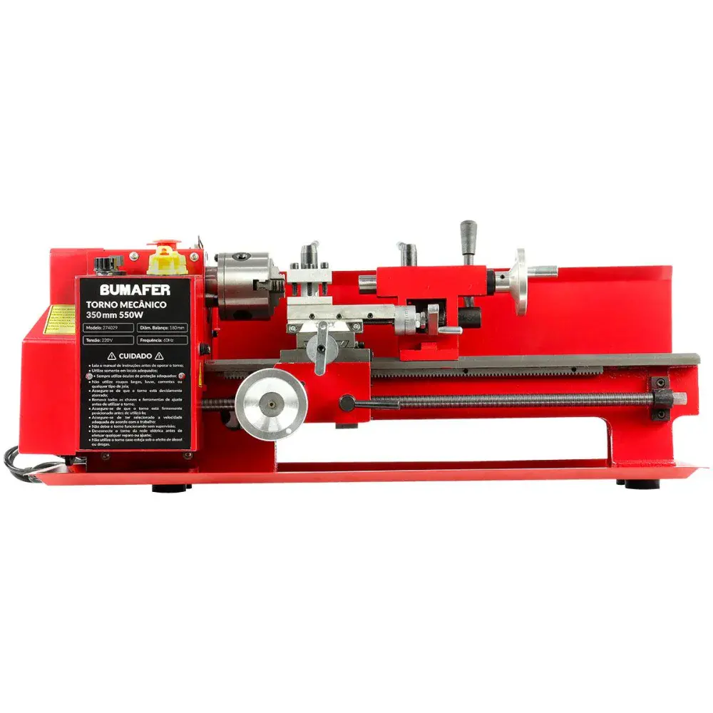 Torno mecânico em aço TMB-350 350MM 550W 220V Bumafer