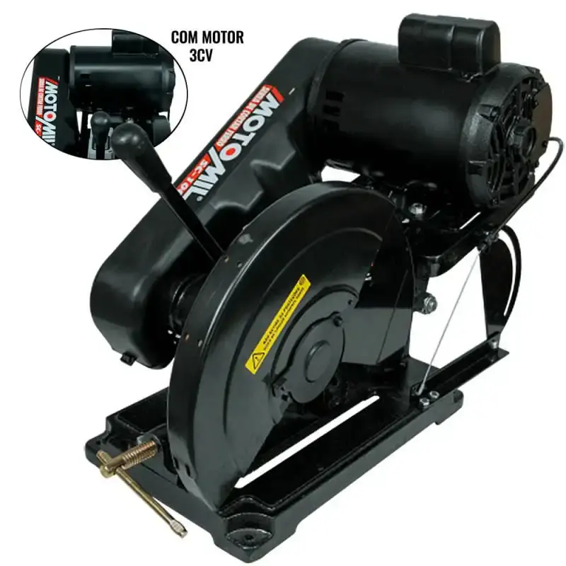 Policorte 12 POL motor 3CV trifásico com chave SC-100T 41903 MotoMil