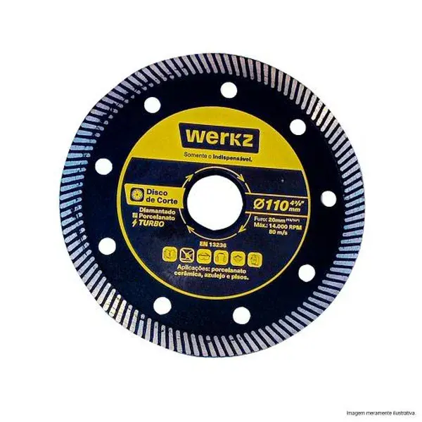 Disco de corte diamantado 110X20MM- Werkz