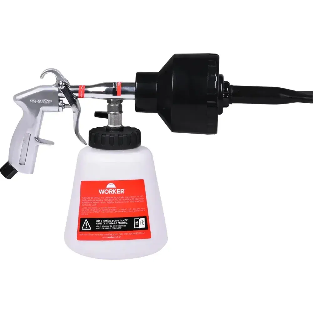 Pistola de ar jato espuma 1/4NPT 1L Worker — fotografia 7
