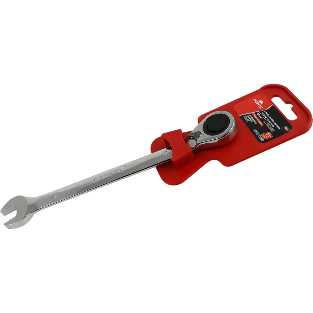 Chave combinada com catraca reversível 12MM Worker — fotografia 5