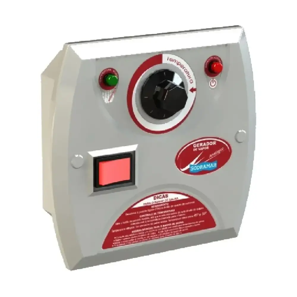 Comando Analogico para Sauna 12 kw / 15 kw / 18 kw Steam Inox SODRAMAR