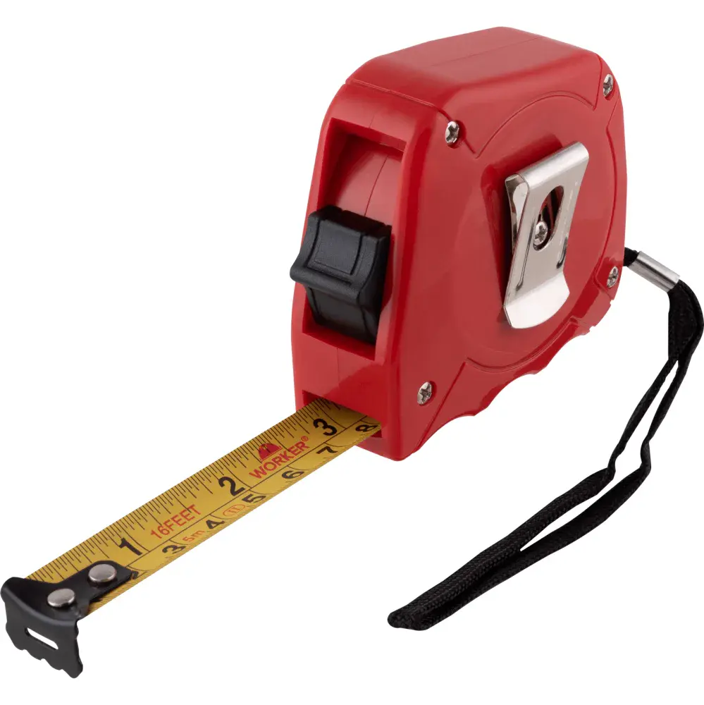 Trena métrica de plástico 5M x 19MM abs antirreflexo da Worker — fotografia 4