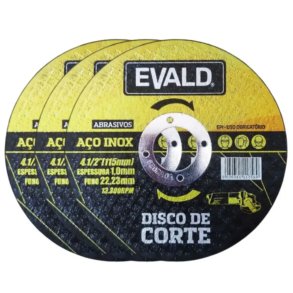 Esmerilhadeira angular 4.1/2 POL 720W M9507B Makita com 3 discos de corte 4.1/2 POL evald 220V — fotografia 4